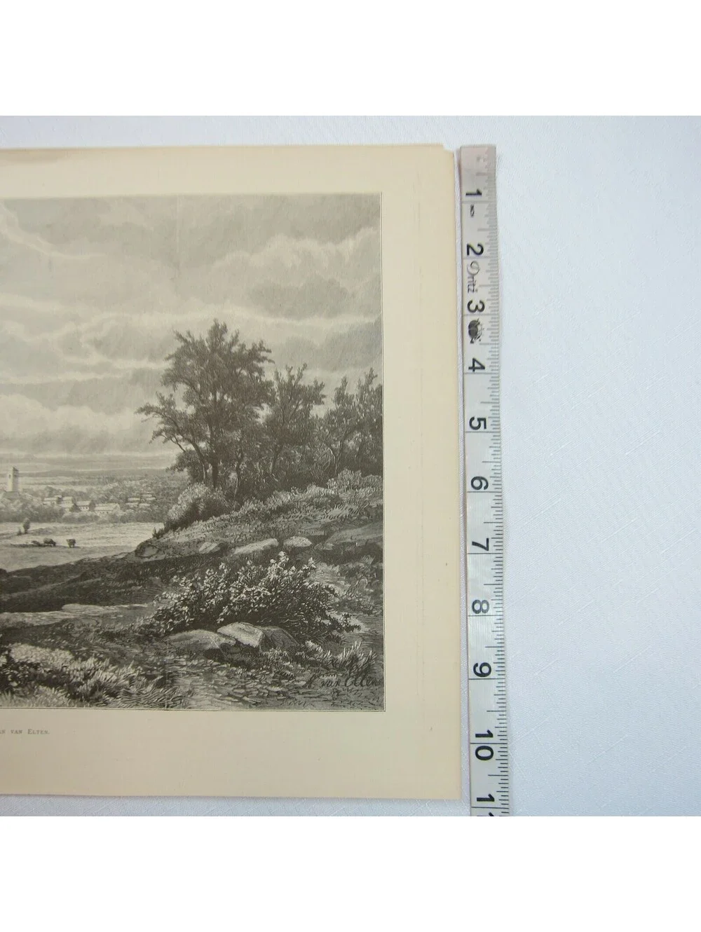 Antique 1876 Wood Engraving Print Kingston New York Kruseman van Elten Aldine